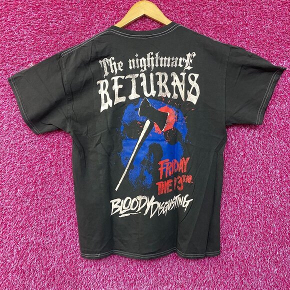 Bloody Disgusting X Friday the 13th Jason Voorhees Horror T-Shirt Medium - Picture 4 of 5